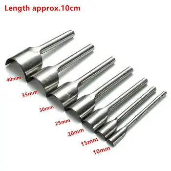 

7 Piece Hollow Hole Punch Half-Round Belt Leather Arcuate Corner Cutter Puncher