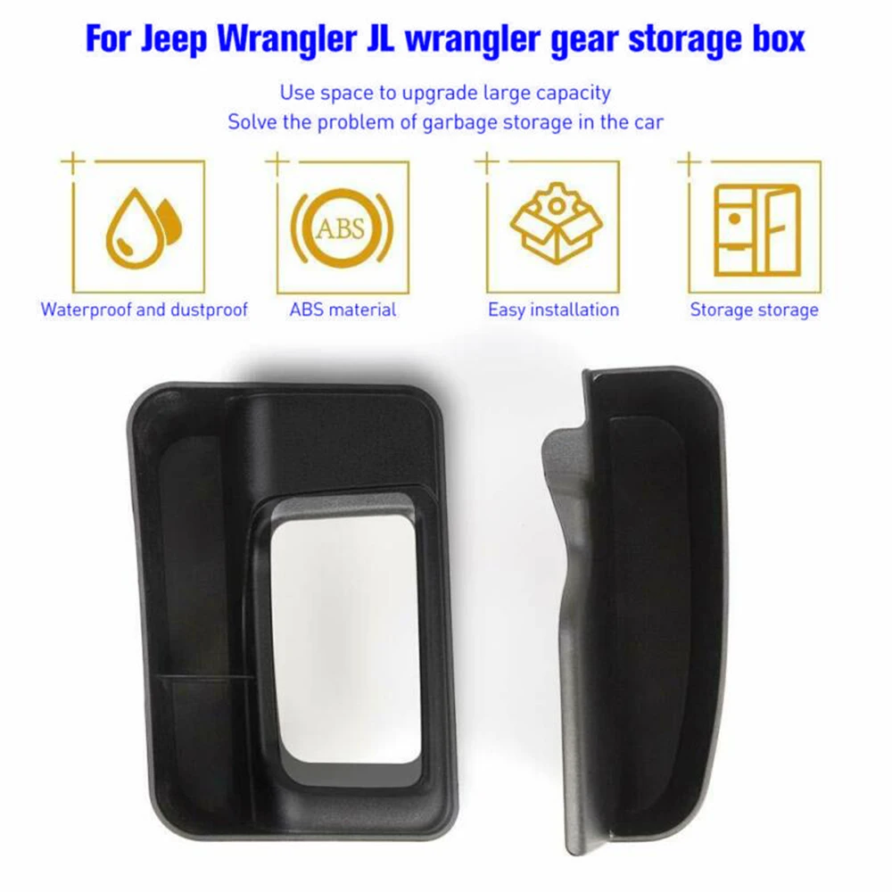 Авто Коробка для хранения передач лоток чехол для Jeep Wrangler JL Гладиатор JT контейнер для багажа внутренние части Органайзер