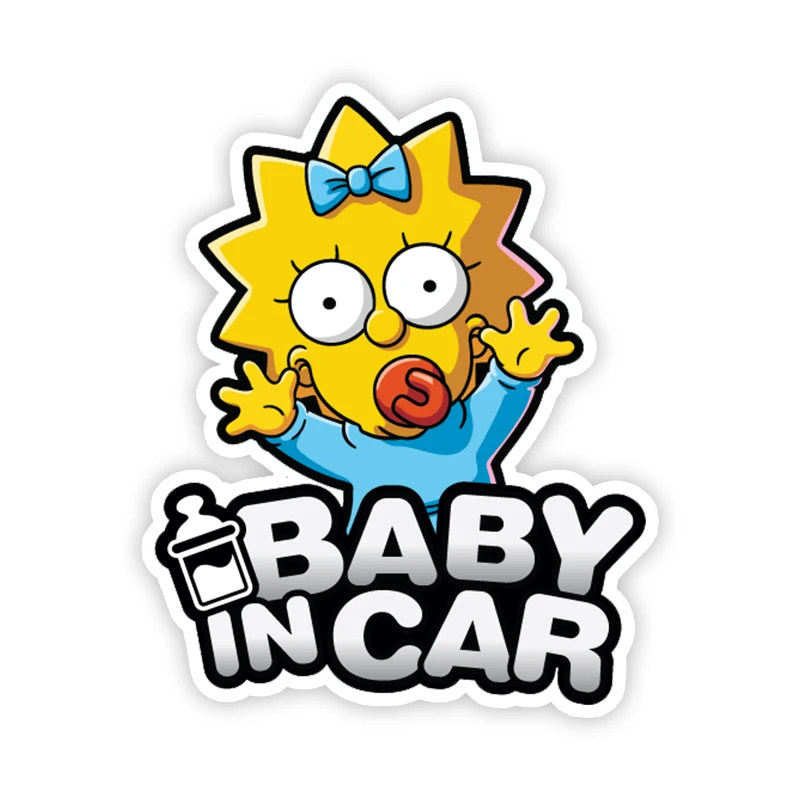 

Colored Personalized Funny Self-adhesive Decal Baby In Car Sticker Waterproof Auto Decors Bumper Kk13*10cm