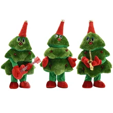 

Dancing Christmas Tree Electronic Plush Toys Gifts Ornaments for Children Singing Electric Toy for Kids Christmas Gift