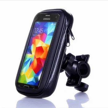 

TIOODRE MTB Motorcycle Handlebar Bracket Mobile Phone Mount Case Motocycle Bicycle Bike Phone Holder Bag Case Waterproof Sturdy