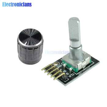

5pcs KY-040 360 Degrees Rotary Encoder Module Brick Sensor Switch with 15×16.5 mm Potentiometer Rotary Knob Hole Cap For Arduino
