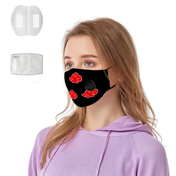 

Anime Naruto 3D Breathing valve masks Uchiha Sasuke Cosplay Uzumaki Naruto Women/Men Akatsuki Japanese Streetwear Sytle mask