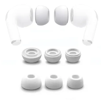 

top selling 1Pair Silicone Replacement Ear Tips Buds For Apple Airpods Pro Headphones White Support Wholesale and Dropshipping