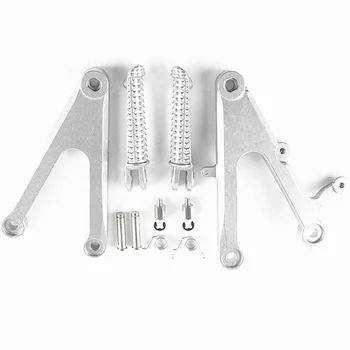 

For Yamaha YZF R1 2002 2003 Aluminum Front Passenger Foot Pegs Footrest Bracket Silver