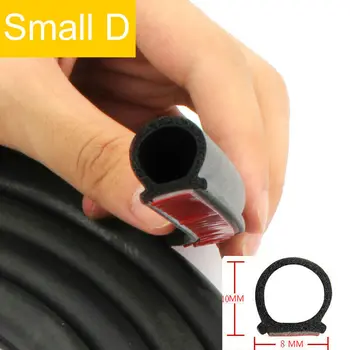 

Weatherstrip Seal Hollow Strip Smal D-shape Car Rubber 3 m Weatherproof
