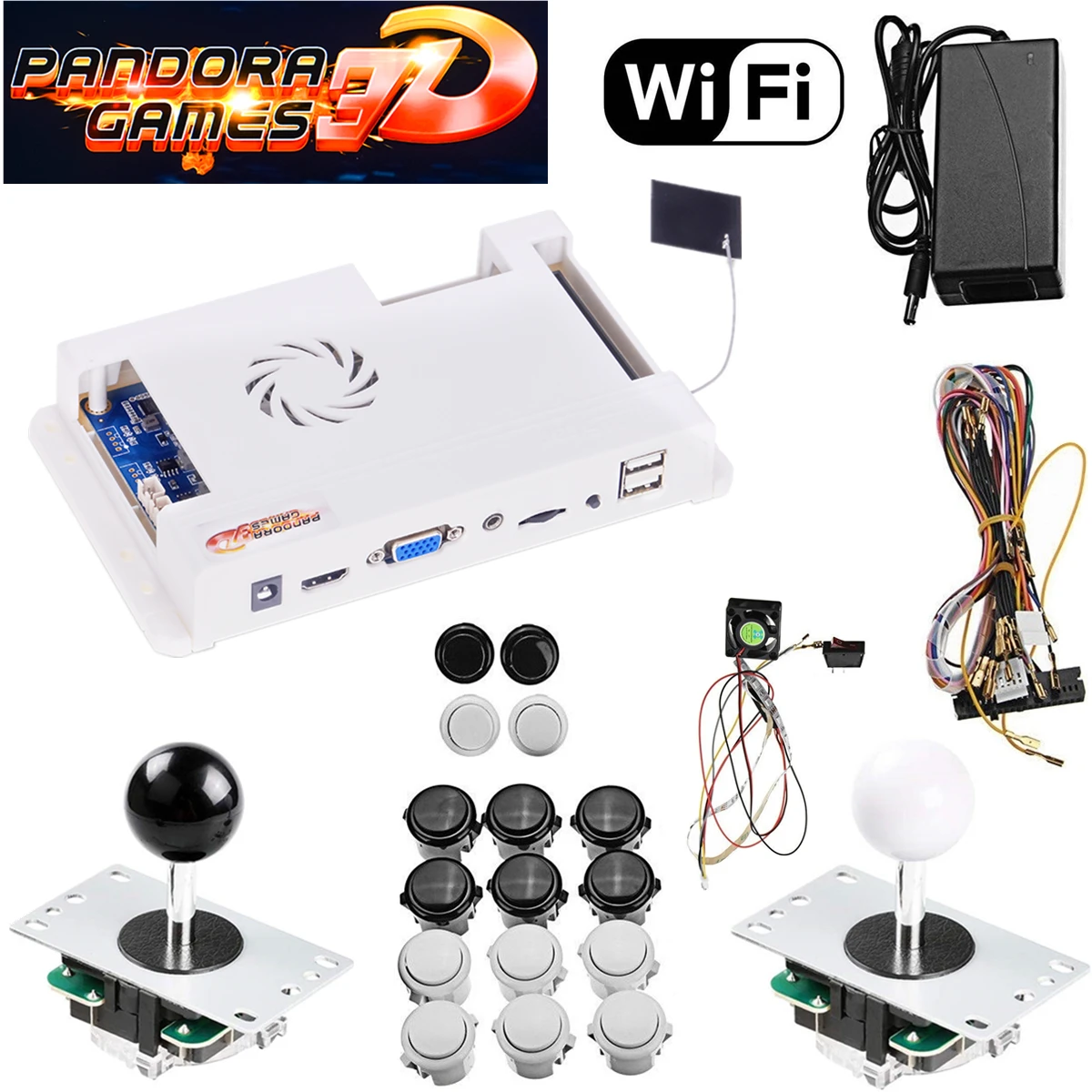 Новые Wi-Fi Загрузка игр Pandora Games 3D 2448 в 1 2D/3D аркадный полный комплект десятки тысяч