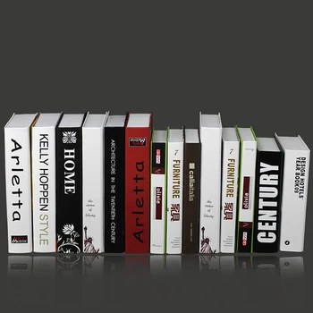 

Modern Simulation Book Home Decorative Fashion Decor Club Hotel Model Room Study Soft Fake Book Model Crafts
