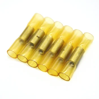 

10PCS AWG 10-12 Heat Shrink Connectors Insulated Waterproof Crimp Terminals Seal Butt Electrical Wire Connector