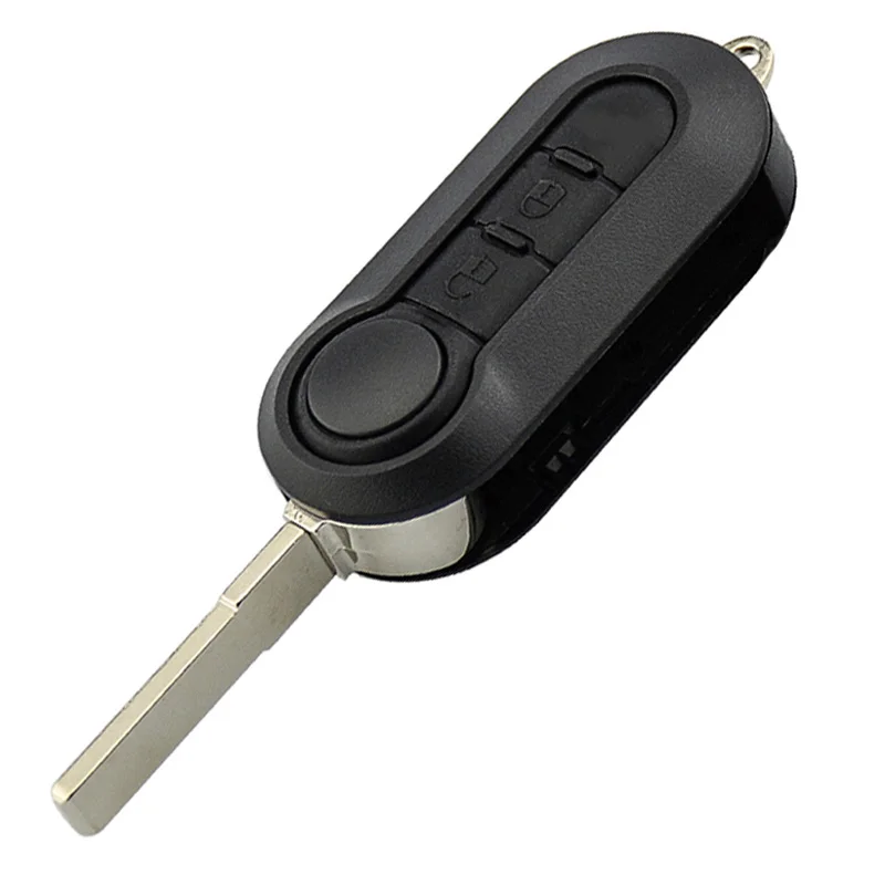 KEYECU Флип дистанционный Автомобильный ключ для Fiat 500L MPV Ducato для Citroen Jumper для peugeot Boxer 2008-15, Fob 2B 3B-433 MHz-RX2TRF198