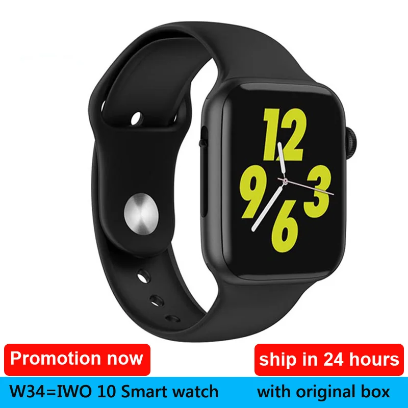 IWO 10 Bluetooth вызова W34 Смарт часы ЭКГ монитор сердечного ритма Smartwatch фитнес трекер Android IOS PK iwo 8 W54 W55
