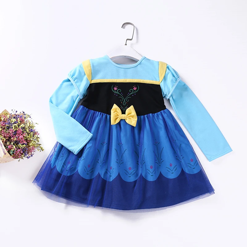Baby Girls Snow Queen 2 Elsa Anna Sofia Casual Dress Kids Carnival Birthday Party Costume Children Elza White Clothes | Детская одежда