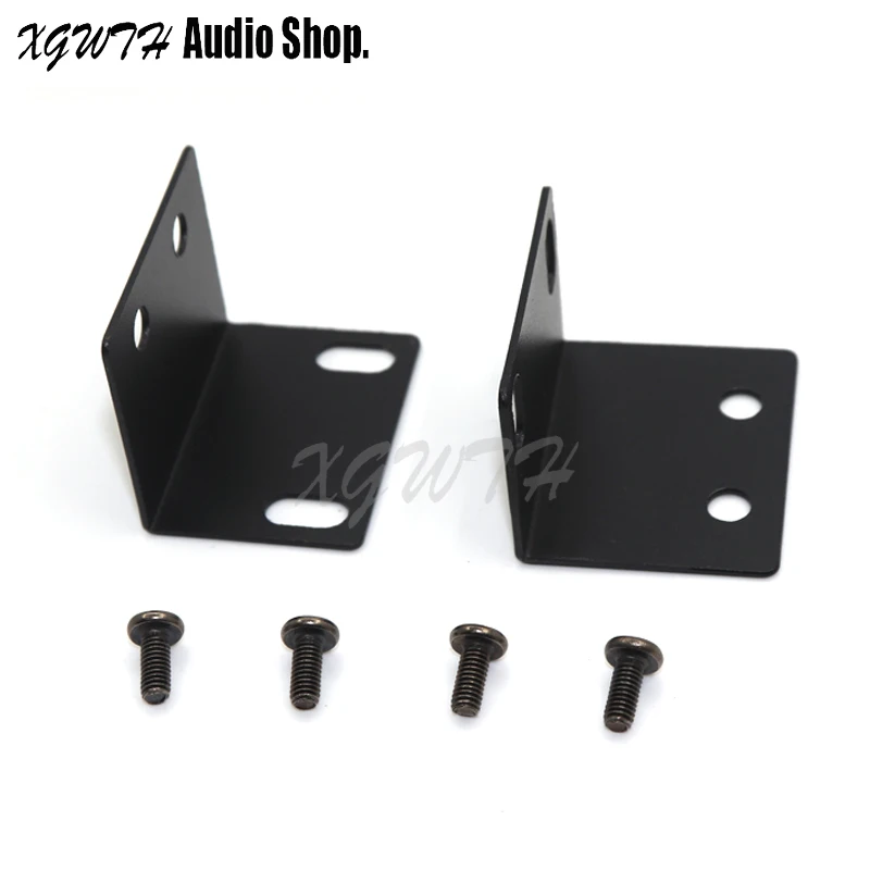 Wireless Microphone System Accessories Metal Receiver Rack Ear Headphone Mounting Kit 1U Cabinet Corner Bracket Universal L Type