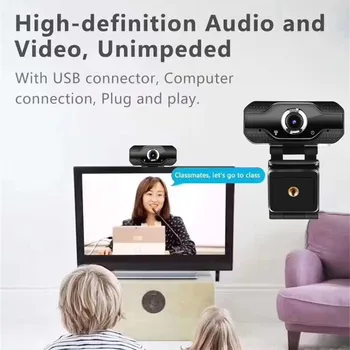 

#H35 HD Webcam 1080P for Video Meeting Manual Focus Web Camera Cam USB Stream for Desktop Laptops PC For OS Windows 10/8