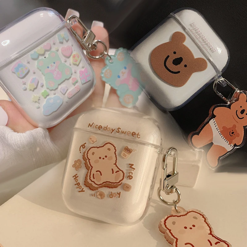 Чехол-накладка для наушников apple airpods pro 3 2 1 силиконовый с брелоком ключей |