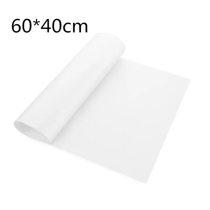 white 60x40cm 1 шт. антипригарная масляная ткань маслостойкая льняная высокотемпературная масляная бумага многоразовый коврик для выпечки кондитерских изделий Торт ткань кухонные формы для выпечки Инструменты - Цвет: white 60x40cm