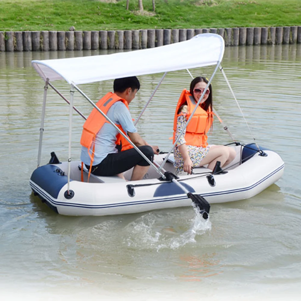 US $270.28 Fishing boats For 36 Person Inflatable Outdoor Kayak PVC Inflatable Boat Rowing Drifting Dinghy Overseas Warehouse Dropshipping