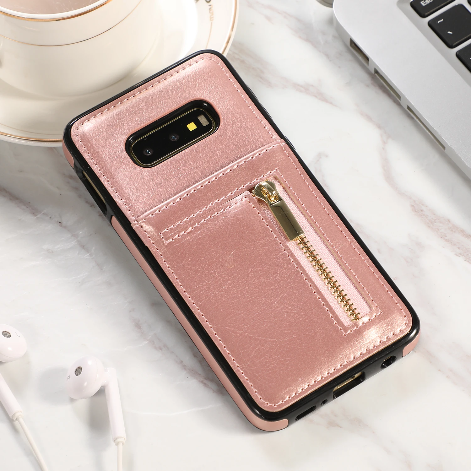 Новый мягкий чехол кошелек на молнии из ТПУ для SAMSUNG Galaxy S7 S7Edge S8 Plus S9 S10 S10E Note8