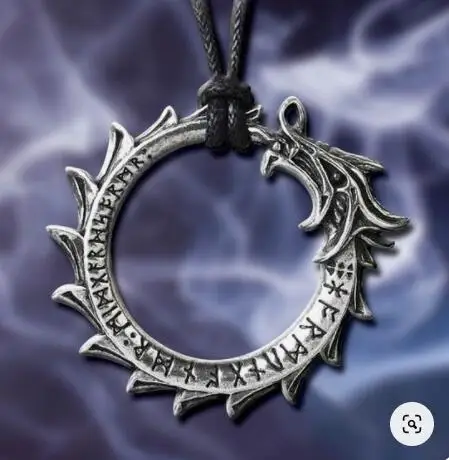 

12 шт. Дракон Руна викингов ожерелье