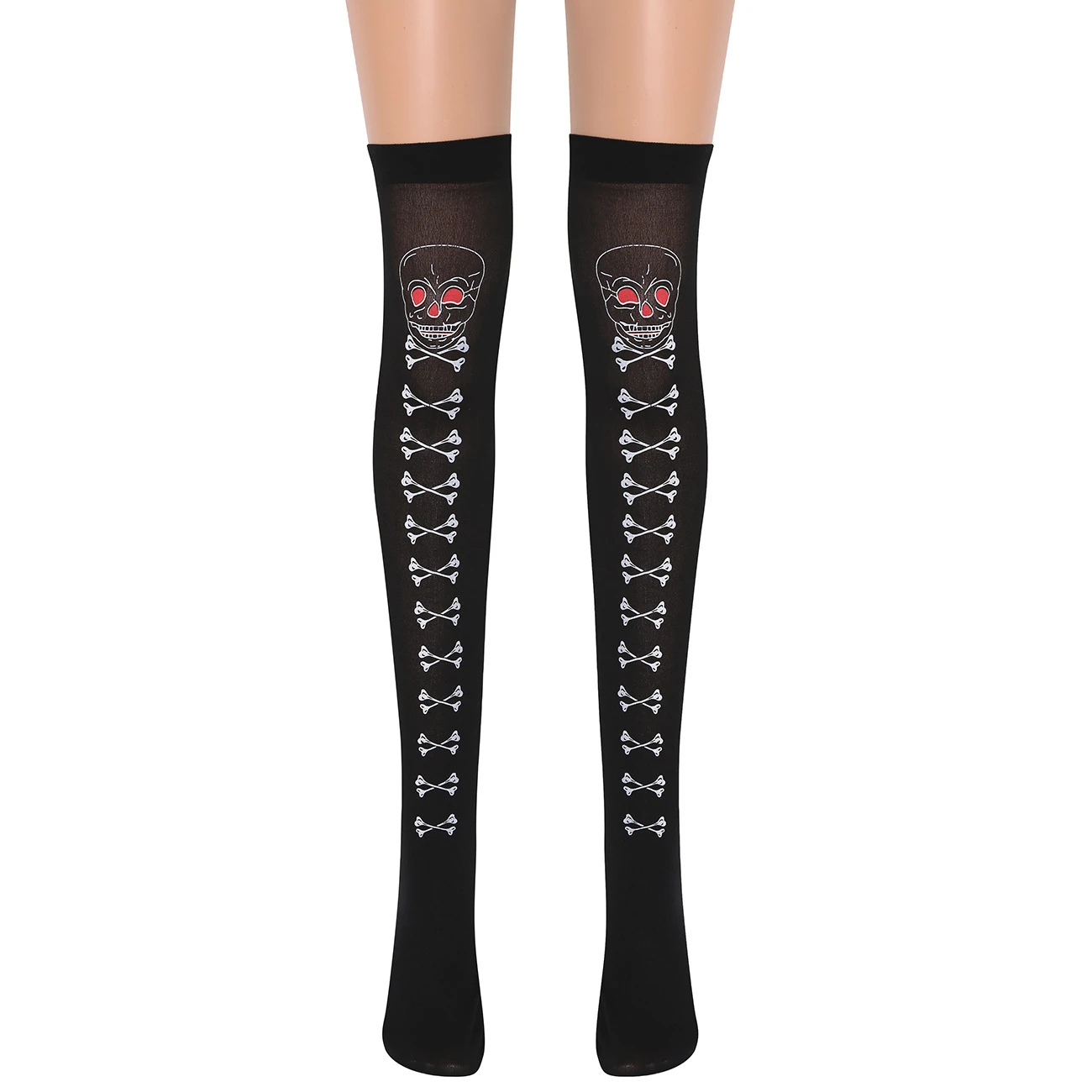 Long Halloween Socks 2022 Black Women Gothic Skull Skeleton Sexy Stockings 2022 Hipster Lady Dark Halloween Thin Contrast Color Street Outdoor Long Sock Stockings Aliexpress