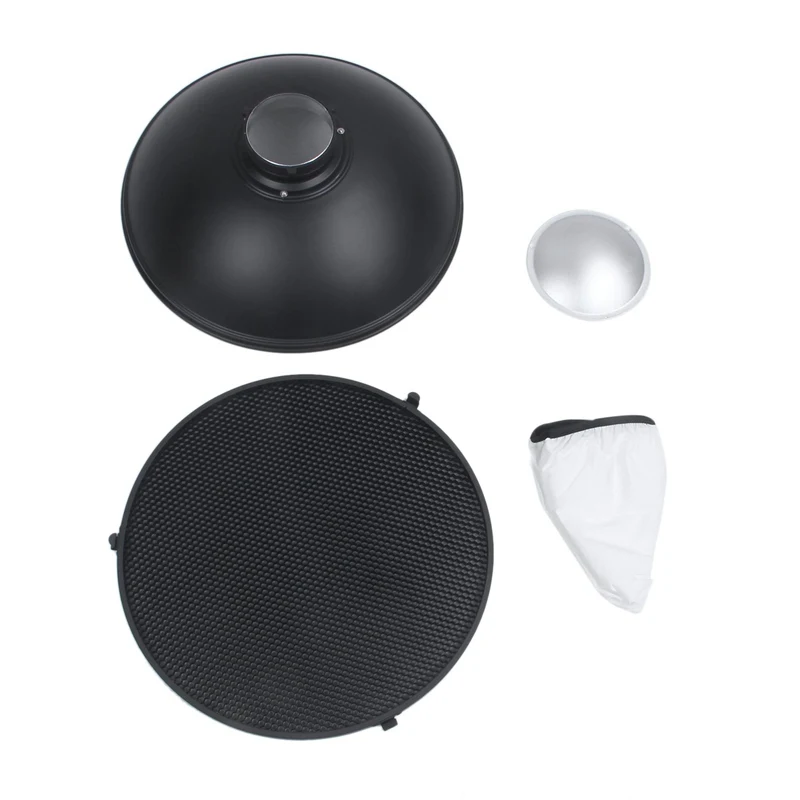 Photo Studio Flash Beauty Dish 42cm S type Honeycomb + White Diffuser | Электроника