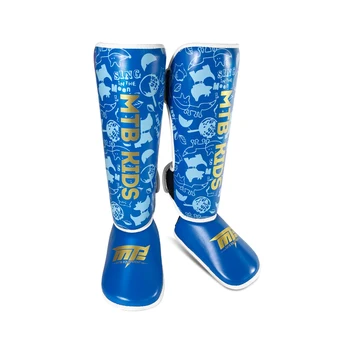 Kinderen/Volwassen Mma Sparring Boksen Muay Thai Scheenbeschermers W/Wreef Kickboksen Enkel Ondersteuning Apparatuur Wushu Benen Protectors eo