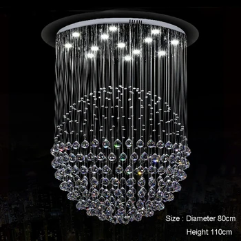 

Modern Crystal Pendant Light Spherical Crystal Pendant Light Salon Shop Bar Pendant Light Lighting Included Bulbs