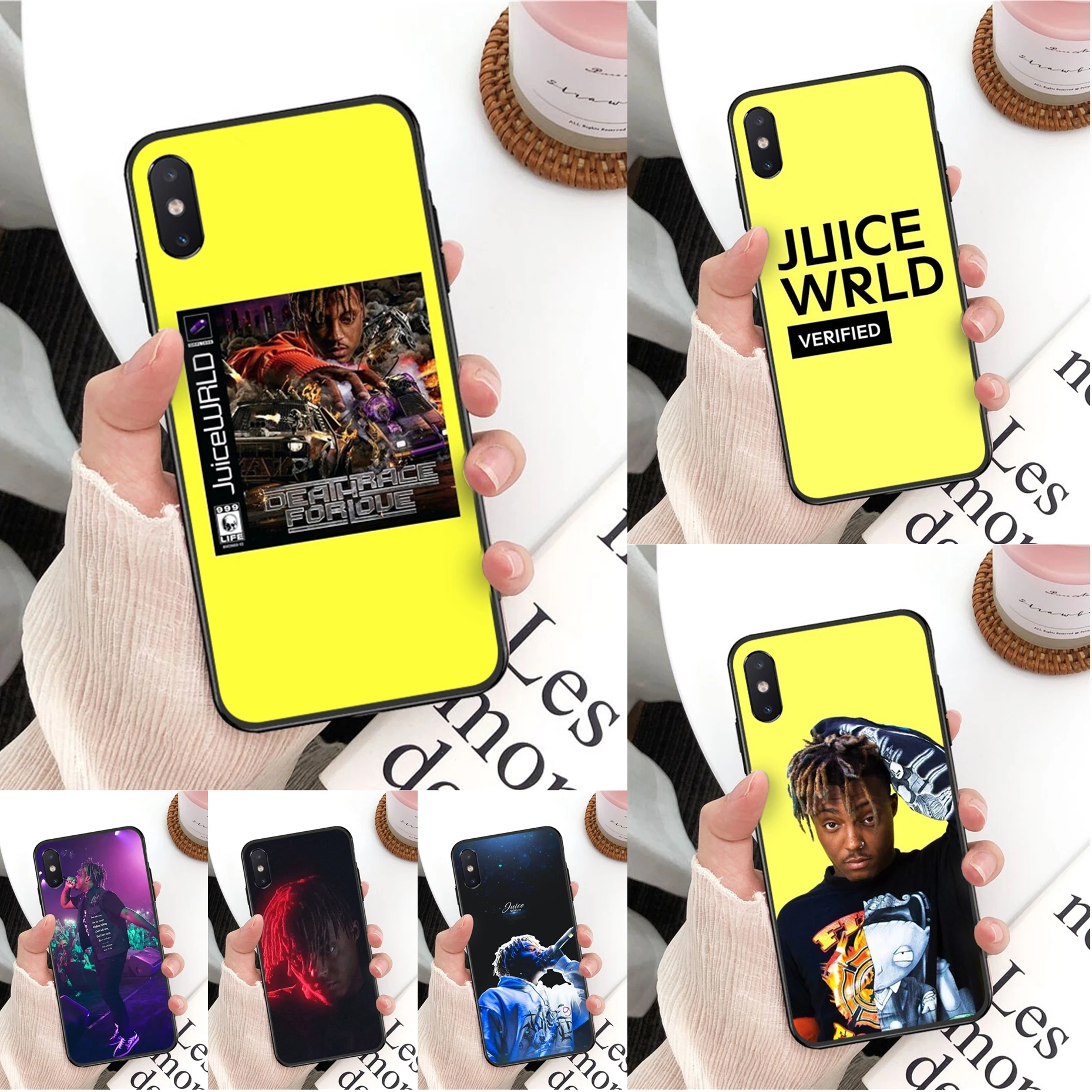 Q16 Juice WRLD TPU чехол для телефона Apple iPhone 6 6S 7 8 Plus 5 5S SE X Xs 11 Pro Max XR силиконовый мягкий