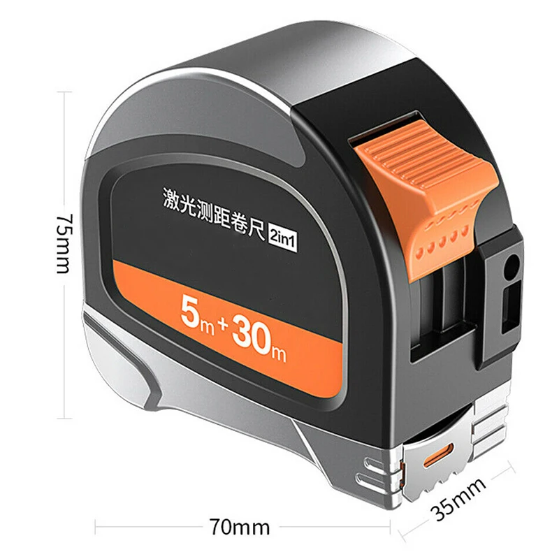 40m USB Rechargeable Laser Tape Laser Distance Meter Handheld Laser Rangefinder with 5m Tape Measure LCD Digital 40m USB Rechargeable Laser Tape Laser Distance Meter Handheld Laser Rangefinder with 5m Tape Measure LCD Digital