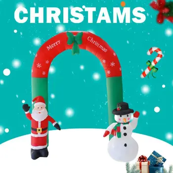 

Christmas Props Inflatable Toys Santa Claus And Snowman Arch Shape Inflatable Model Performance Props