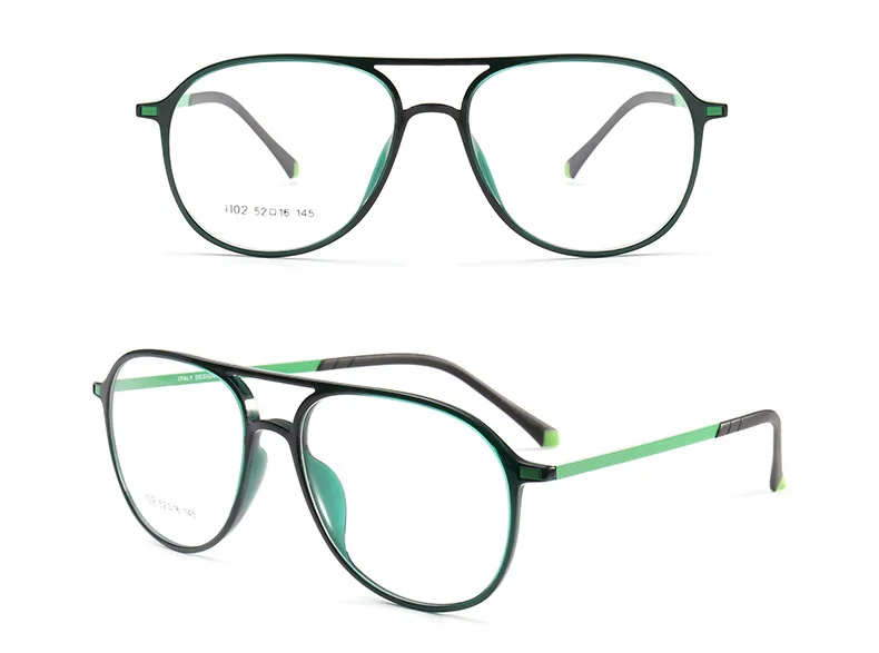 CUBOJUE(6,2 г) Вольфрамовая оправа для очков Мужская Женская ультра-легкая складная оправа для очков мужские близорукость авиационное видение - Цвет оправы: Зеленый