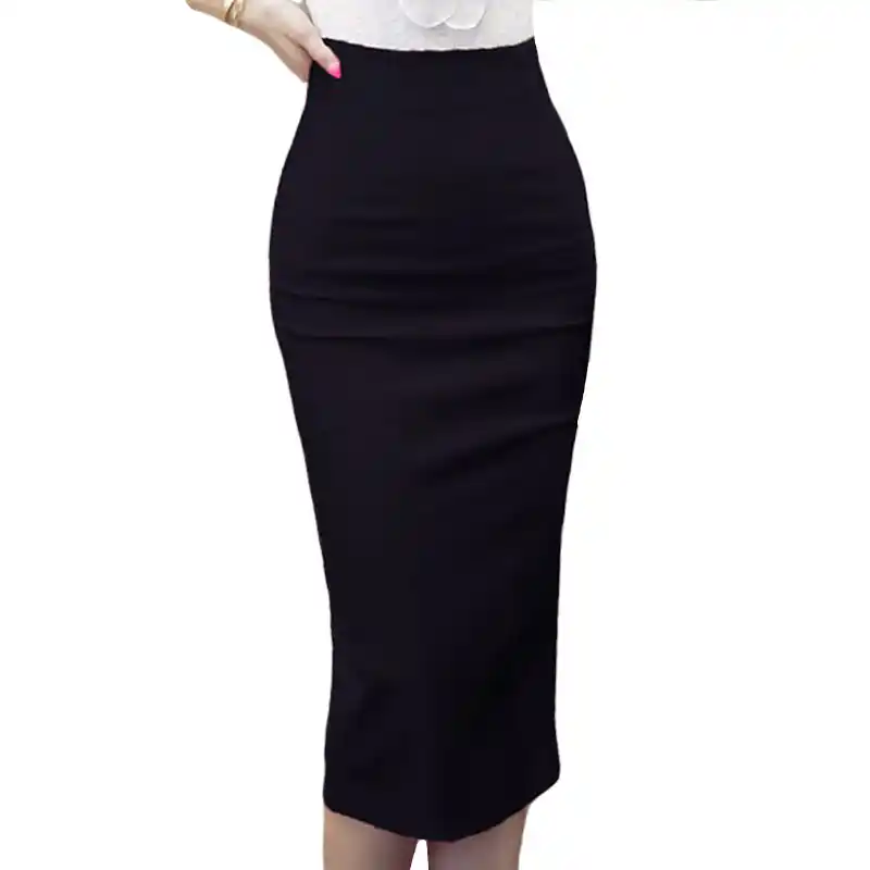 saia lapis preta plus size