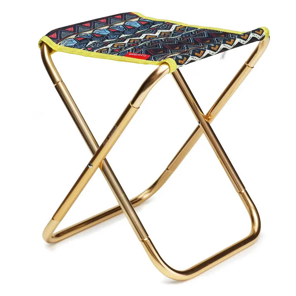 Переносной раскладной стул подшипник 100 кг походный стул для рыбалки для кемпинга переносной стул для пикника барбекю низкая тумба - Цвет: Светло-голубой