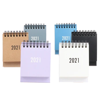 

2021 Mini Desk Calendar DIY Portable Desk Calendar Daily Schedule Planner from this month to 2021.12