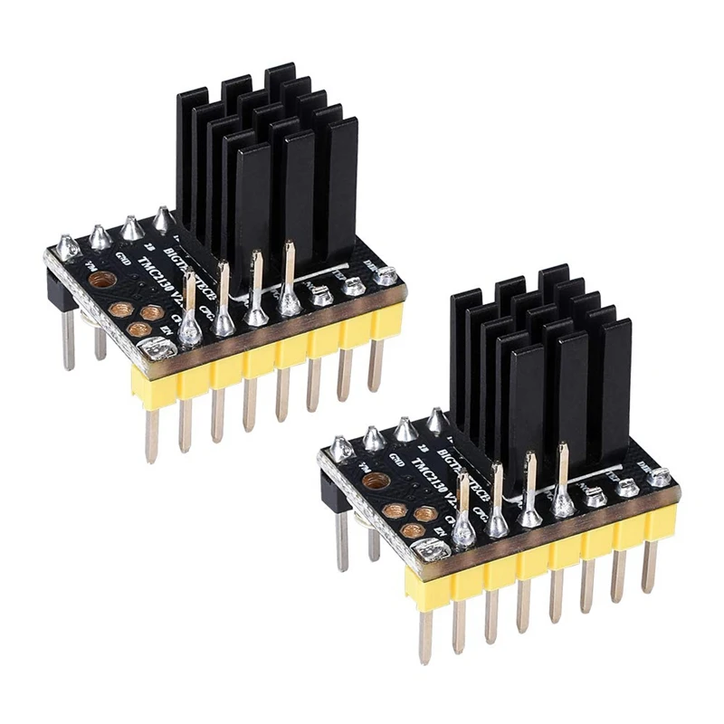 3d принтер Часть Tmc2130 V2.0 шаговый двигатель Stepstick бесшумный драйвер с радиатором для 3D-принтера плата управления(упаковка из 2 шт