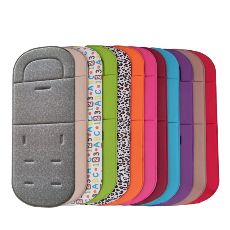

New Universal Solid Floral Stroller Seat Covers Soft Thick Pram Car Seat Cushion Cover Pad