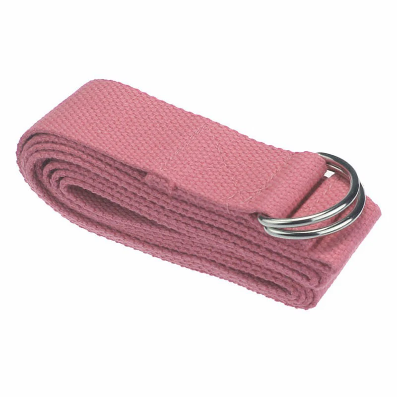 Yoga Stretch Strap D-Ring Buckle Belts Gym Fitness Equipment Women Shaped Weight Loss Tools Durable Cotton Exercise Belts Rope (12)
