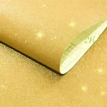 

Glitter Yellow Contact Paper Self Adhesive Removable Wallpaper Peel And Stick For Covering Countertop Cabinets Drawer Makeover