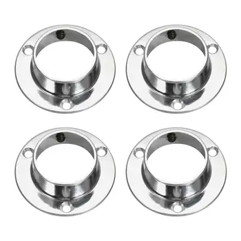 

4Pcs 32mm Closet Rod Flange,Zinc Alloy Holder Socket Bracket Support