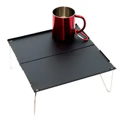 Алюминиевая пластина походный уличный складной стол для пикника Мини Кемпинг прочный одиночный барбекю легкая мебель портативный