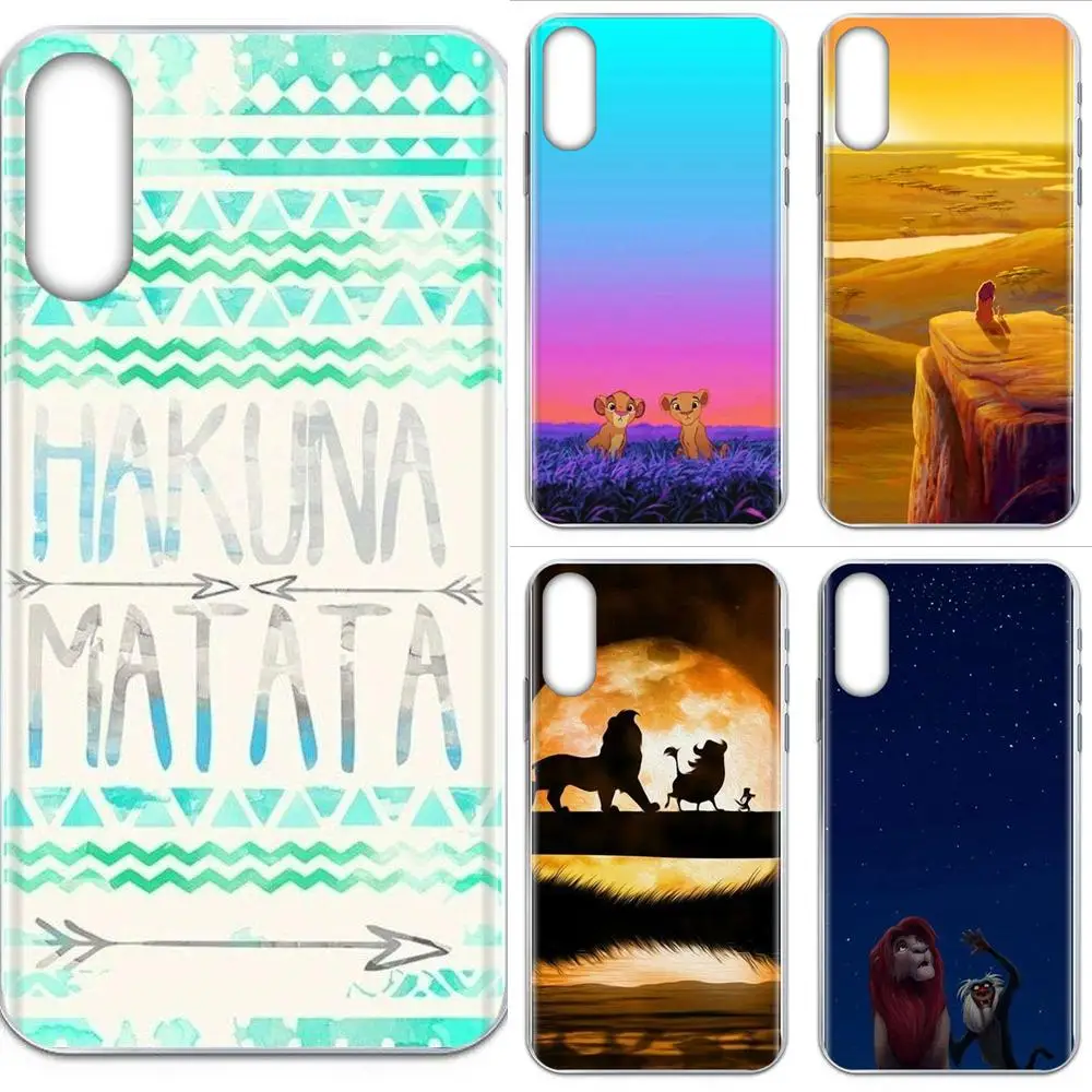 Hakuna Matata с изображением короля льва для Xiaomi Redmi Note 8 8A 8T 10 K30 5G Pro Motorola G G2 G3 G4 G5 G6 G7 Plus |