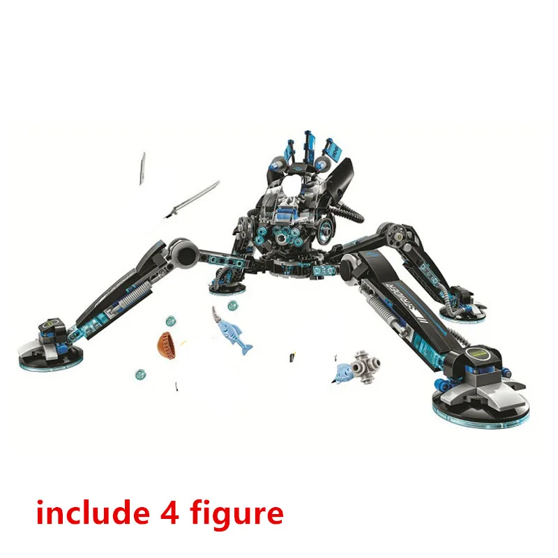 Набор строительных блоков ninjagoo в полоску с водой классический фильм модель