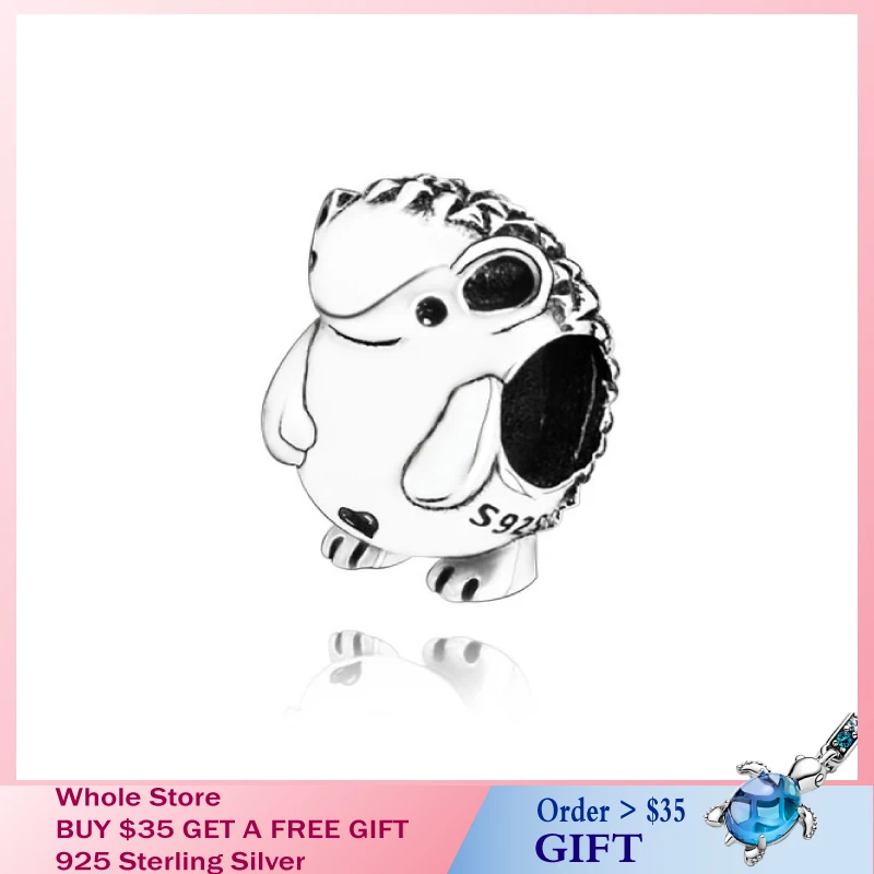 Autumn New 925 Sterling Silver Hedgehog Beads fit Original Pandora Bracelets Women DIY Jewelry |