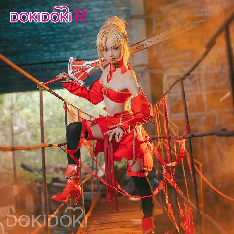 DokiDoki-R Fate/apocripha Mordred косплей костюм игра Fate Косплей боевой женский на Хэллоуин