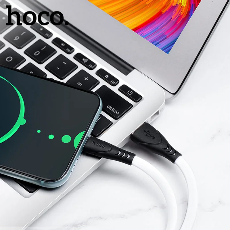 HOCO X42, 28 шт./лот,, 1 м, мягкий силиконовый usb-кабель для iPhone, кабель типа C, микрокабель для samsung USB-C, зарядный провод