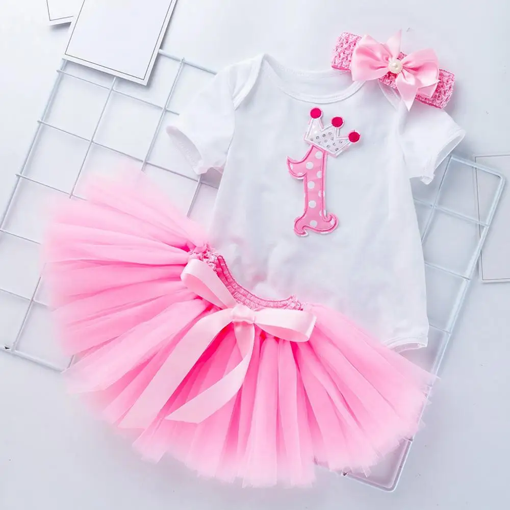 Милая детская одежда для дня рождения Юбки Комплекты принцессы для девочек Комбинезон для новорожденного, для малыша для маленьких девочек номер сексапильное однотонное Тюлевая юбка-пачка набор