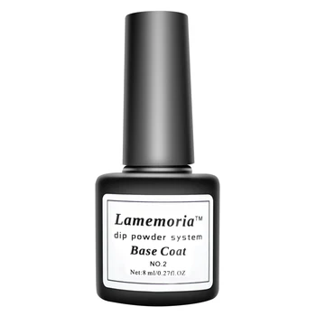 

8ml Base Coat for Acrylic Powder Dip Powder Nail Art Natural Dry Without Primer&Lamp Sealer Dry Cure Dipping Powders