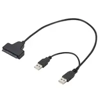 usb 2 Computer connection cables 2.5 inch USB 2.0 to SATA Serial cable SATA adapter for HDD / hard drive for SSD laptop (1)