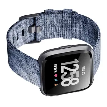 

Nylon Canvas Watch Band Replacement for Fitbit Versa/Versa 2/Versa Lite Edition Environmental Protection and Durability