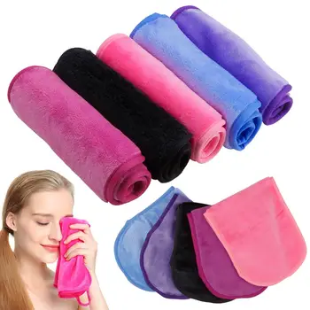 2/5/10Pcs Makeup Remover Towel Microfibre Reusable MakeUp Cloth Pads Women Face Cleaning Face Towel Beauty Women Makeup Tools 1
